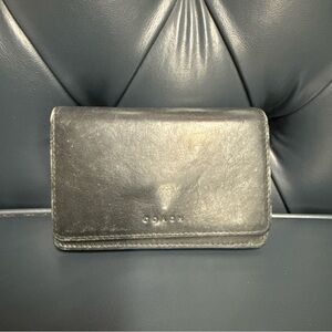 Coach Black Leather Wallet